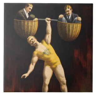 The Sandow Eugen Sandow Vaudeville Weightlifter  Tile