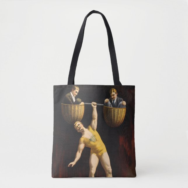 The Sandow Eugen Sandow Vaudeville Weightlifter  Tote Bag (Front)