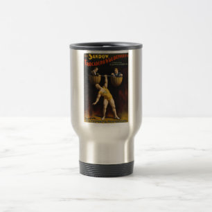 The Sandow Eugen Sandow Vaudeville Weightlifter  Travel Mug