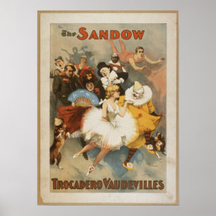 The Sandow Trocadero Vaudevilles  Poster