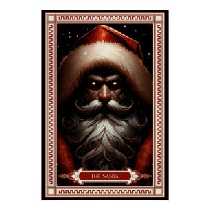 The Santa Tarot Card Poster