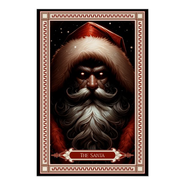The Santa Tarot Card Poster (Front)