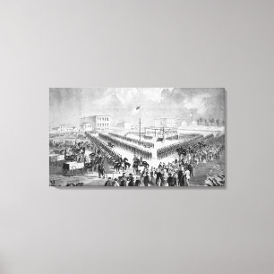 The Santee Sioux Uprising, Mankato, Minnesota, 186 Canvas Print