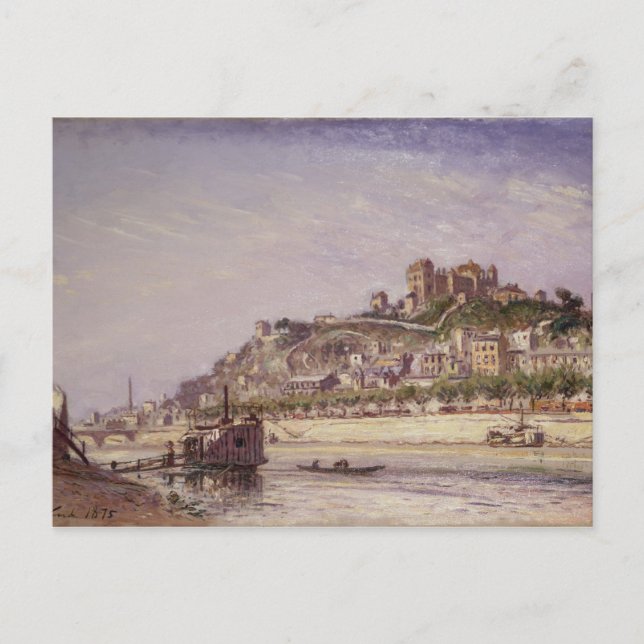 The Saone at Lyons, 1875 Postcard (Front)