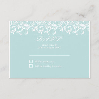 The Sarah Jane light Blue and white wedding RSVP