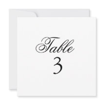 THE SARAH TABLE NUMBERS