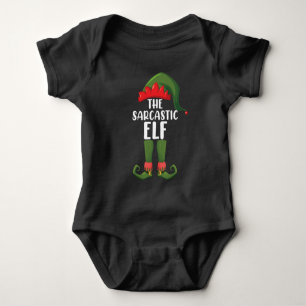 The Sarcastic Elf Family Matching Group Christmas Baby Bodysuit