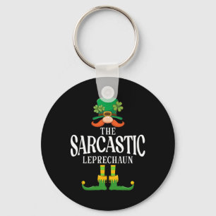The Sarcastic Leprechaun St Patricks Day Matching Key Ring