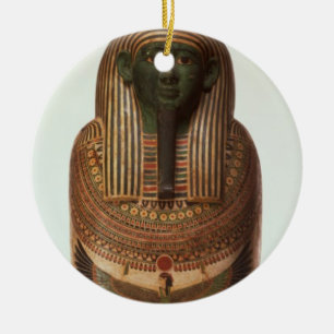 The sarcophagus of Psamtik I (664-610 BC) Late Per Ceramic Tree Decoration