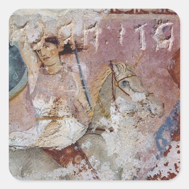 The Sarcophagus of the Amazons Square Sticker (Front)