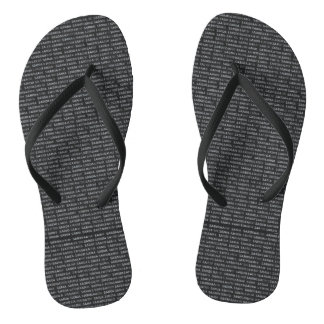 The "Sardinian Script" Designer Flip Flops