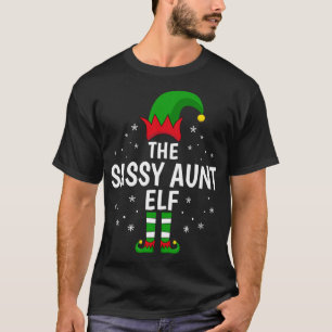 The Sassy Aunt Elf Matching Family Funny Christmas T-Shirt