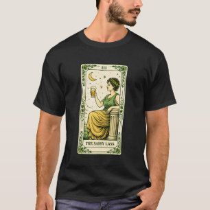The Sassy Lass Tarot Card St Patricku2019s Day Iri T-Shirt
