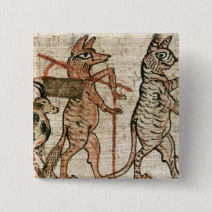 The Satirical Papyrus 15 Cm Square Badge