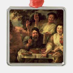 The Satyr and the Peasants Metal Tree Decoration