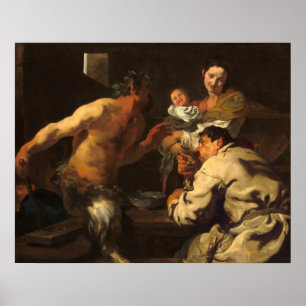 The Satyr - Johann Liss German Fine Art Poster