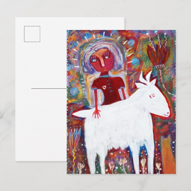 The Saviour of Goats Postcard (Front/Back)