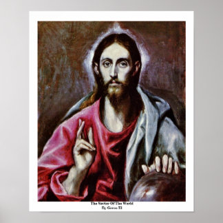 The Saviour Of The World By Greco El Poster