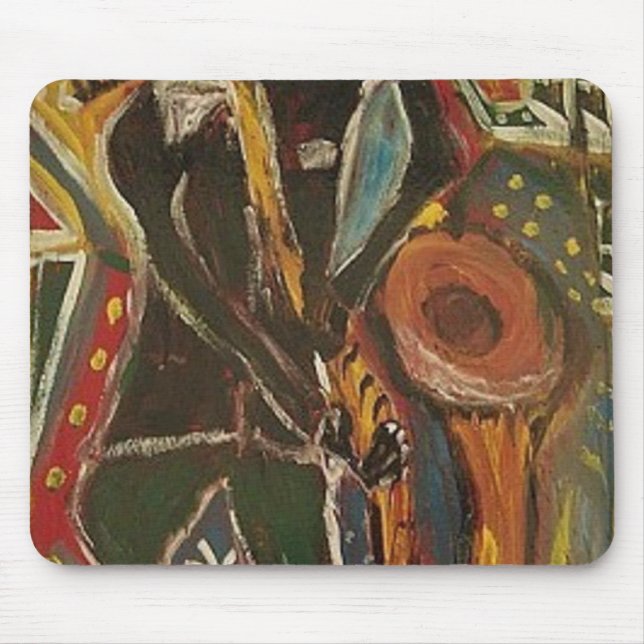 THE SAX PLAYER MOUSE MAT (Front)