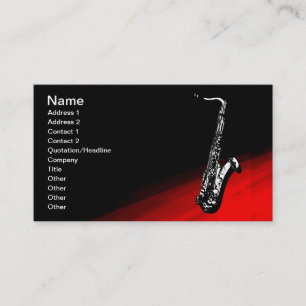 The Saxophone Business Card
