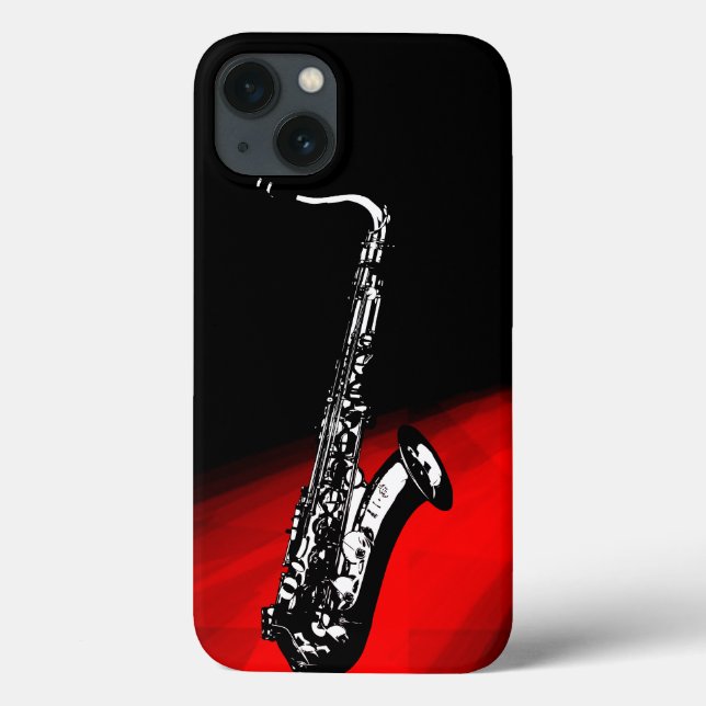 The Saxophone (Red & Black) Case-Mate iPhone Case (Back)
