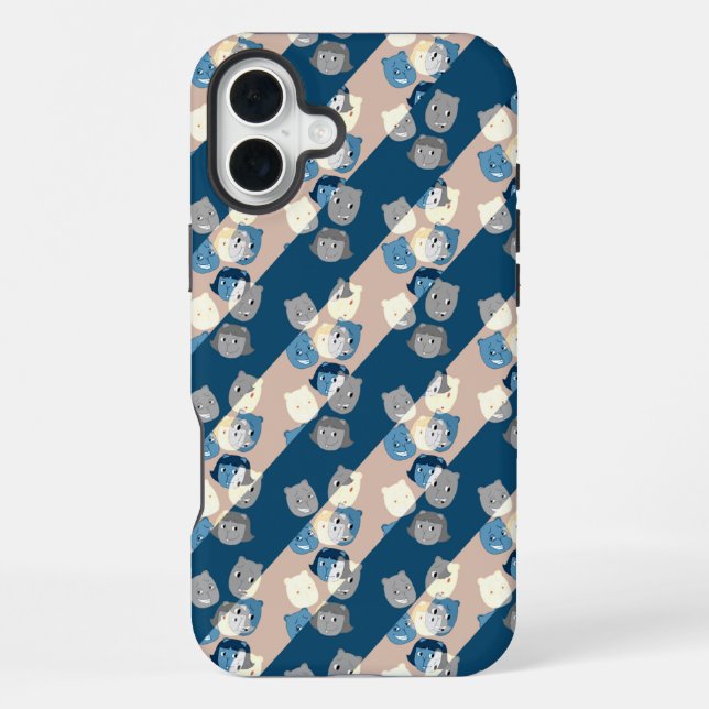 The Sbuirrels Background Pattern iPhone Case (Back)