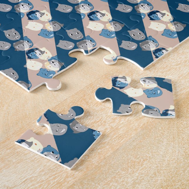The Sbuirrels Background Pattern Jigsaw Puzzle (Side)