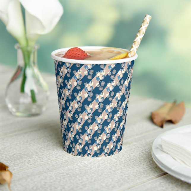 The Sbuirrels Background Pattern Paper Cups (Insitu)