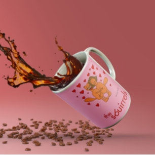 The Sbuirrels Ed and Mary Valentine Coffee Mug