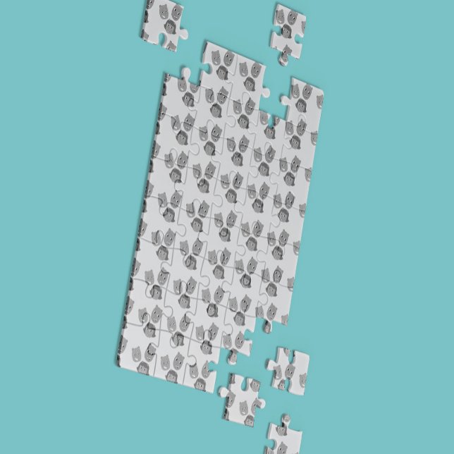 The Sbuirrels Floating Heads Pattern Jigsaw Puzzle (Creator Uploaded)