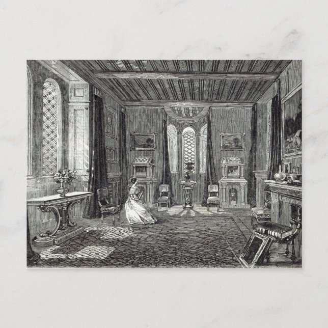 The Scarlet Drawing-room, Lansdown Tower Postcard (Front)
