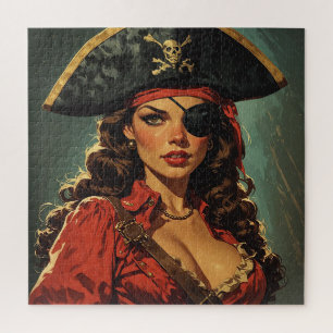 The Scarlet Pirate Temptress Jigsaw Puzzle