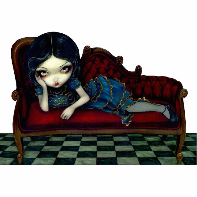 The Scarlet Sofa gothic victorian Photo Sculpture (Front)