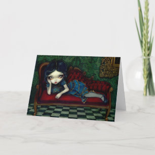 "The Scarlet Sofa" Greeting Card