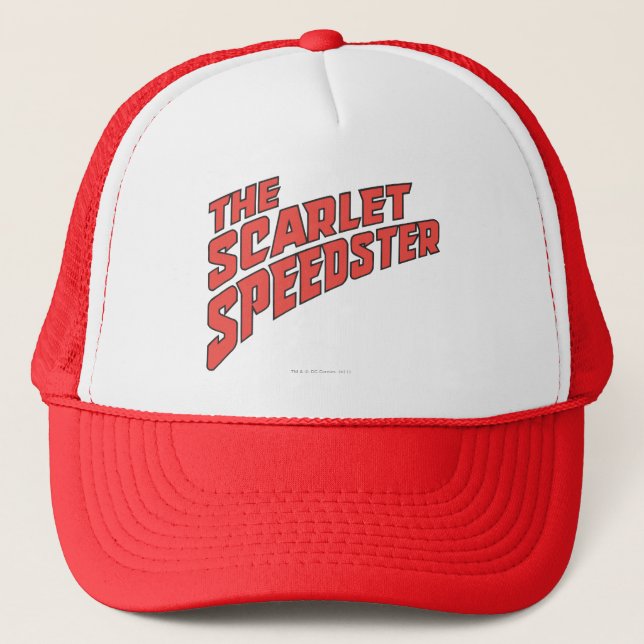 The Scarlet Speedster Logo Trucker Hat (Front)
