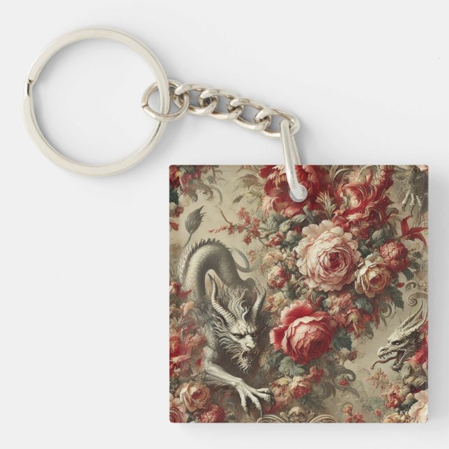 The Scarlet Thicket – Gothic Mythic Design Key Ring (Front)