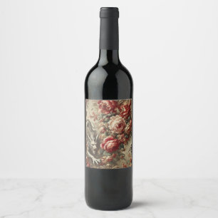 The Scarlet Thicket – Gothic Mythic Design Wine Label