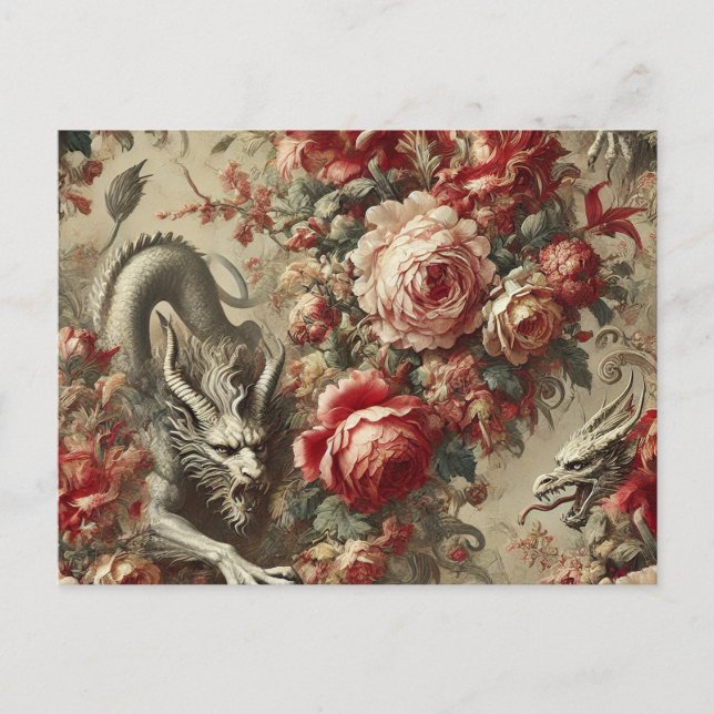 The Scarlet Thicket – Gothic Victorian Holiday Postcard (Front)