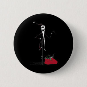 The Scary Night Before Christmas Santa Gift Sack 6 Cm Round Badge