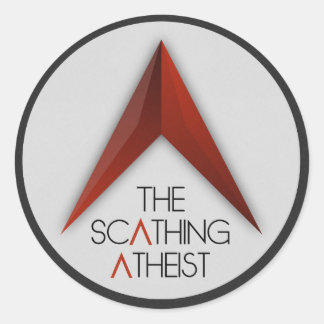 The Scathing Atheist Classic Round Sticker