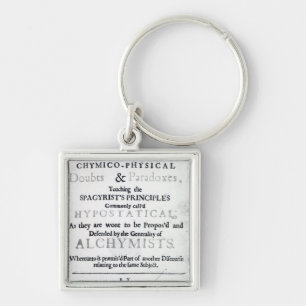 'The Sceptical Chymist' Key Ring