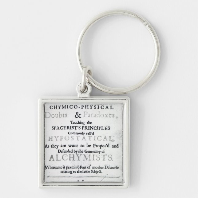 'The Sceptical Chymist' Key Ring (Front)