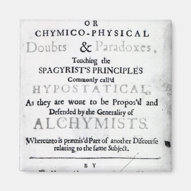 'The Sceptical Chymist' Magnet (Front)