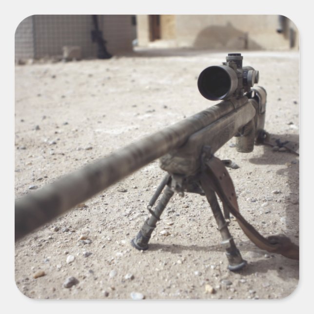 The Schmidt & Bender M-854155 DS Square Sticker (Front)