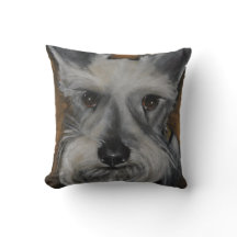 The Schnauzer 2 - Throw Pillow