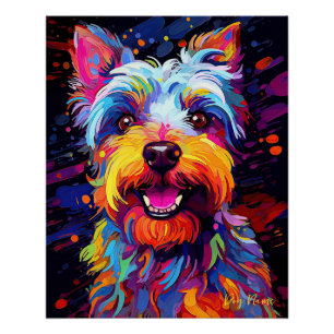 The Schnauzer Dog 001 - Zetton Ziana Poster