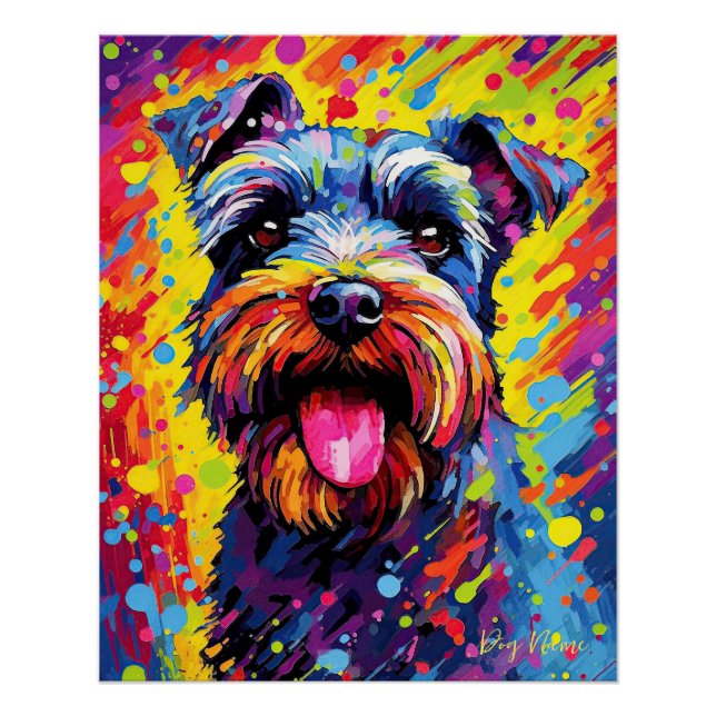 The Schnauzer Dog 002 - Zetton Ziana Poster (Front)