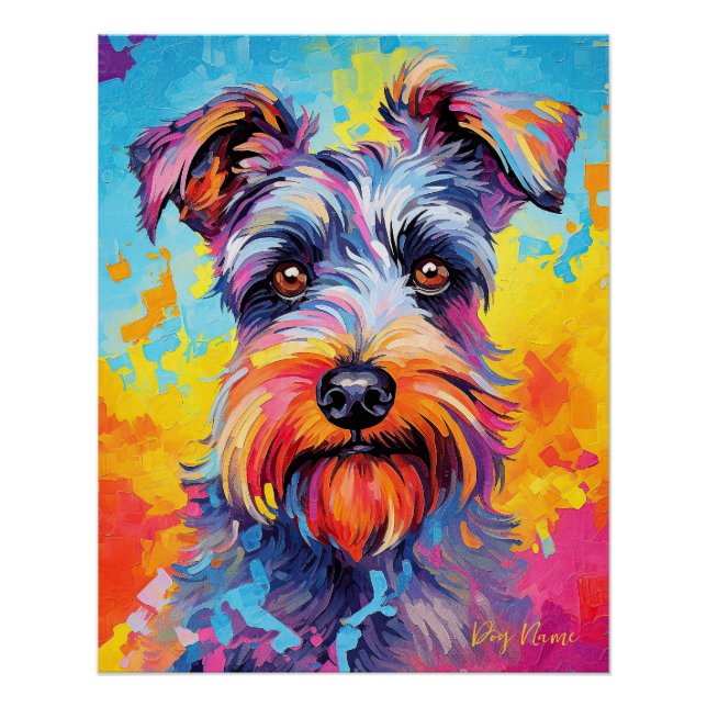 The Schnauzer Dog 004 - Zetton Ziana Poster (Front)
