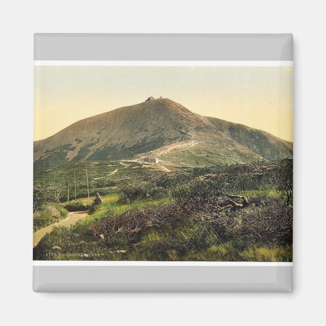 The Schneekoppe, with Kammpartie, Riesengebirge, G Magnet (Front)