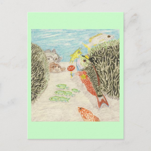 The School Crossing Guard Postcard (Front)